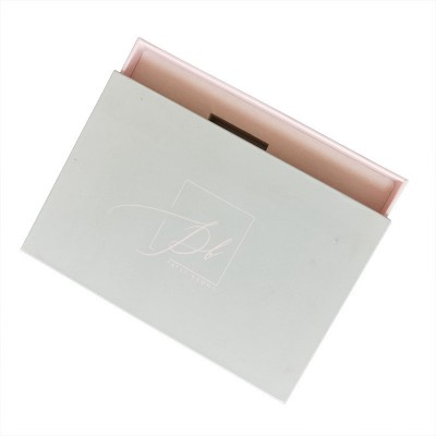 High Quality Grey Color Cardboard Paper Cosmetic Drawer Slide Box With EVA Inner