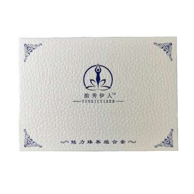 Luxury Customize Blue Color UV Printed Special Cardboard Box For Skin Care Packaging With Magnetic Closure