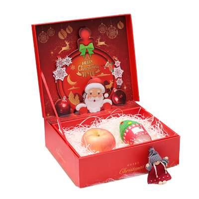 2020 New Arrival Custom Red Color Folding Cardboard Children's Toys Gift Box For Christmas