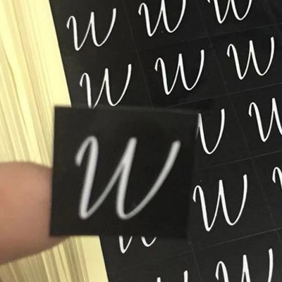 High Quality Product Adhesive Matt Black Custom Die Cut Sticker