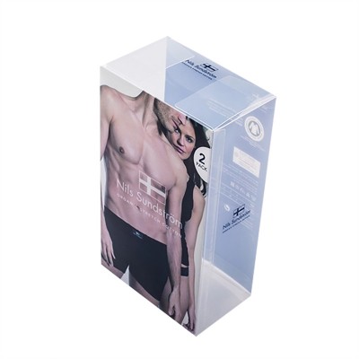 Wholesale Custom Eco-friendly PET Plastic Gift Box Packaging For Underwear