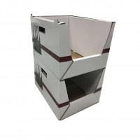 Custom Made F Corrugated Stackable Display Stand PDQ Box for Apparel